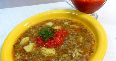 Постный суп с гречкой без мяса