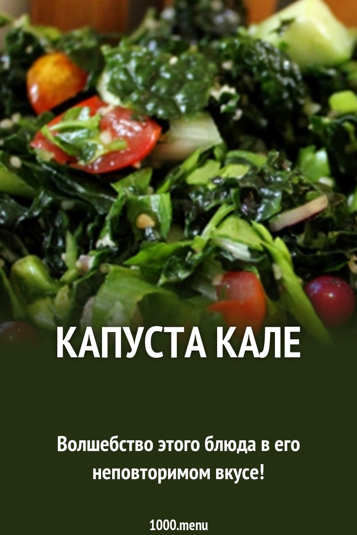 Капуста кале рецепт с фото - 1000.menu