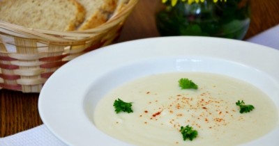 Белый крем-суп из топинамбура