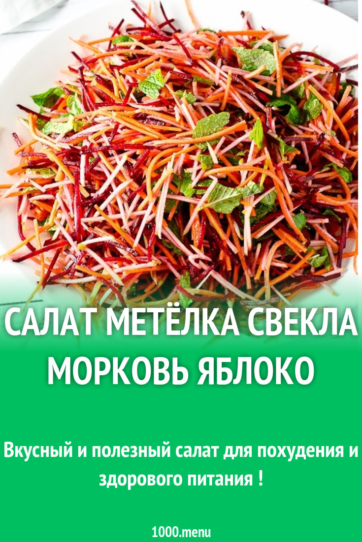 Салат для похудения с сырой свеклой без заправки рецепт с фото - 1000.menu