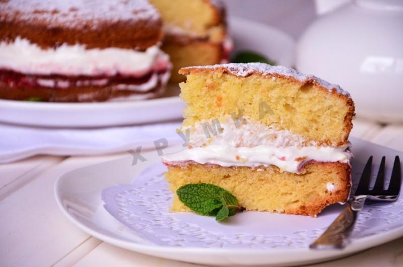 Вкусный торт Виктория с клубничным джемом: рецепт с фото, пошаговая инструкция