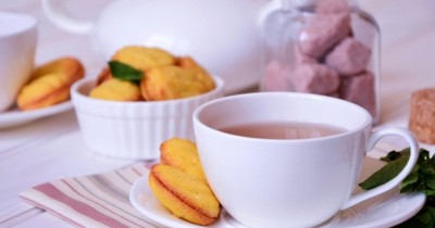 Кукурузное печенье с мятным ганашем