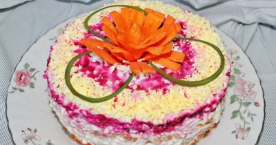  Салат Генеральский с курицей - пошаговый рецепт приготовления с фото  