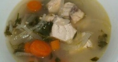 Рыбный суп из сазана с картошкой и манкой