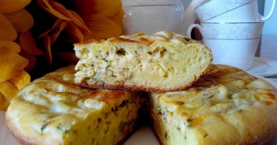 Пирог с сыром в мультиварке заливной
