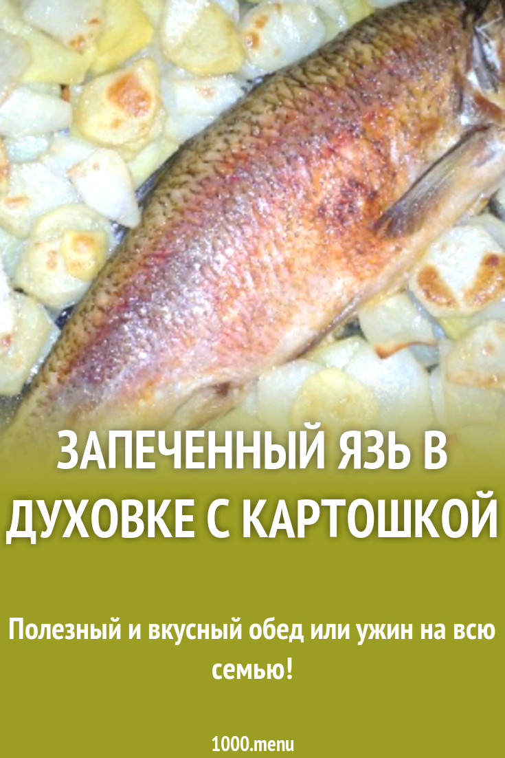 Запеченный язь в духовке с картошкой рецепт с фото пошагово - 1000.menu