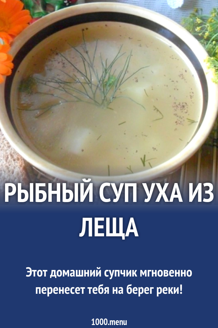 Рыбный суп уха из леща рецепт с фото пошагово - 1000.menu