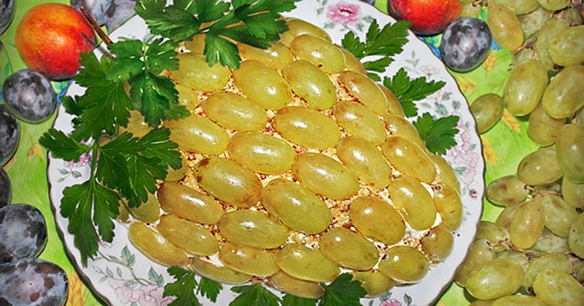 салат с кедровыми орешками и виноградомрецепт салат с кедровыми орешками и виноградомрецепт