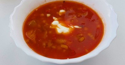 Томатный суп с вешенками для похудения в мультиварке