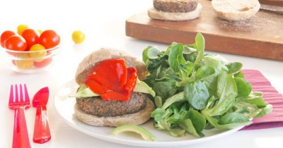 Вегетарианские бургеры с грибами