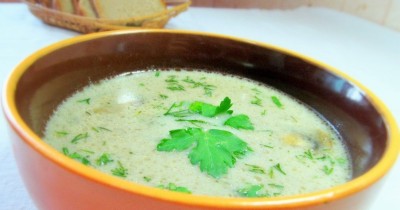 Крем суп из шампиньонов в мультиварке