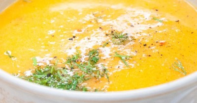 Витаминный суп пюре из тыквы с чили