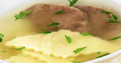 Бешбармак - вкусный суп с бараниной