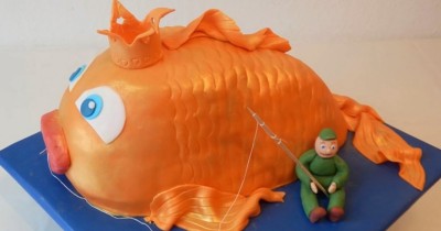 Торт Золотая Рыбка