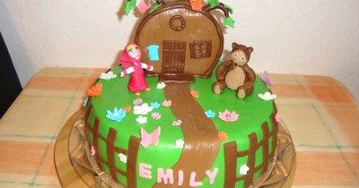 Детский торт Маша и медведь на день рождения