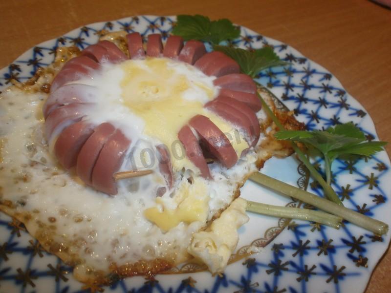 Сосиска сердечком с яйцом рецепт с фото