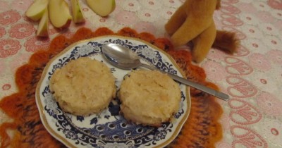 Яблочные кексы-пудинги без муки