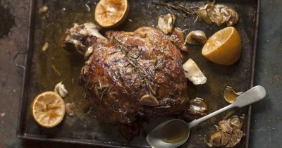 Баранья нога запеченная в лимонном соке