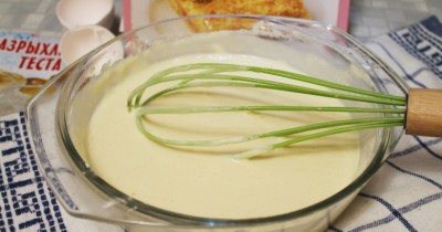 Жидкое тесто для пирога с капустой на сметане и кефире