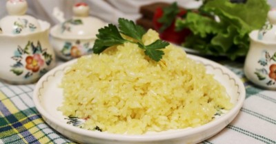 Рис с шафраном