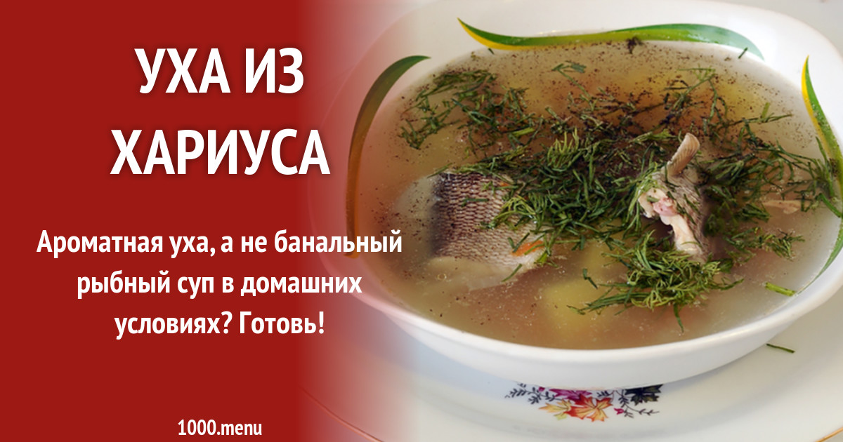 Рецепт ухи из хариуса с картошкой