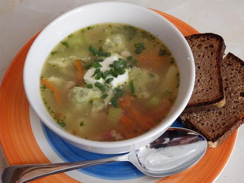 Куриный суп с галушками рецепт с фото пошагово