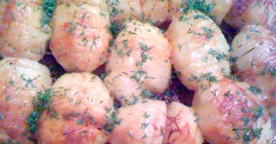 Печеная картошка с сыром в духовке