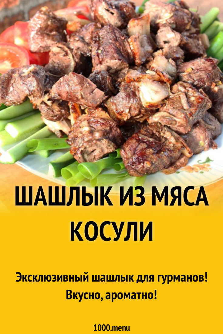 Шашлык из мяса косули