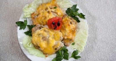 Эскалоп из индейки с сыром