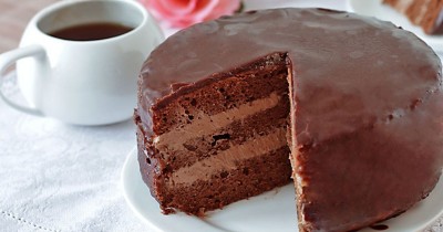 Шоколадный торт прага со сгущенкой
