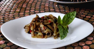 Жареные баклажаны по корейски