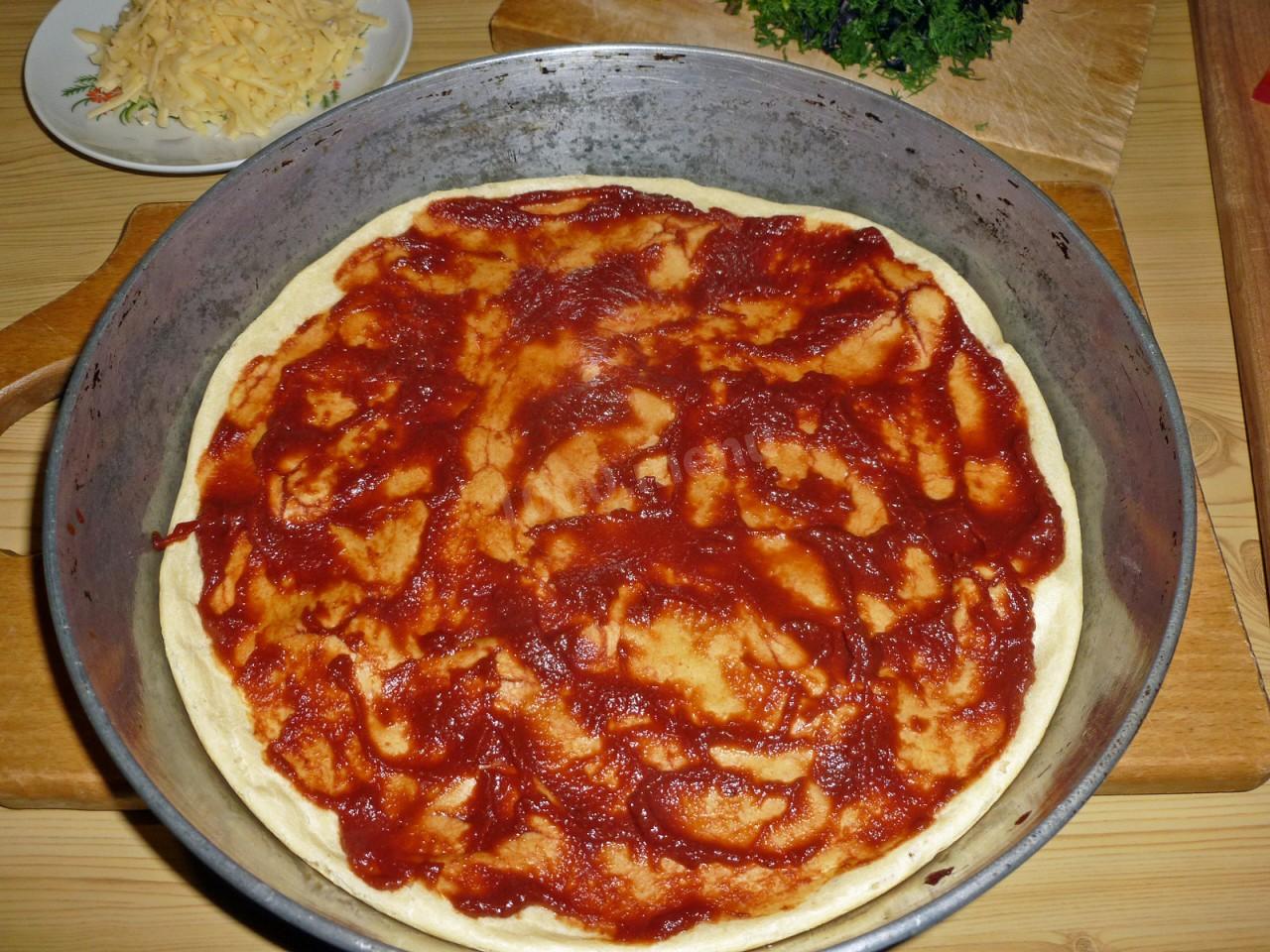 рецепт приготовления пиццы из жидкого теста фото 114