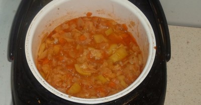 Тушеная капуста без мяса