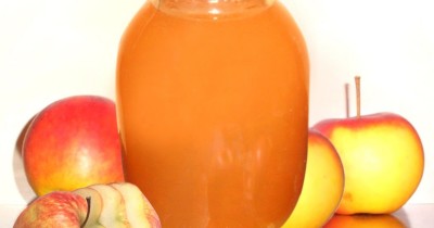 Сок яблочный на зиму с медом