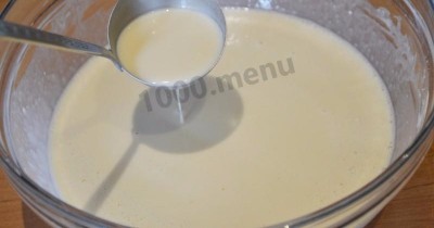 Тесто для блинов с начинкой на молоке