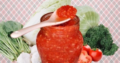 Аджика с хреном и грецкими орехами