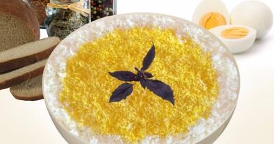 Салат с икрой трески