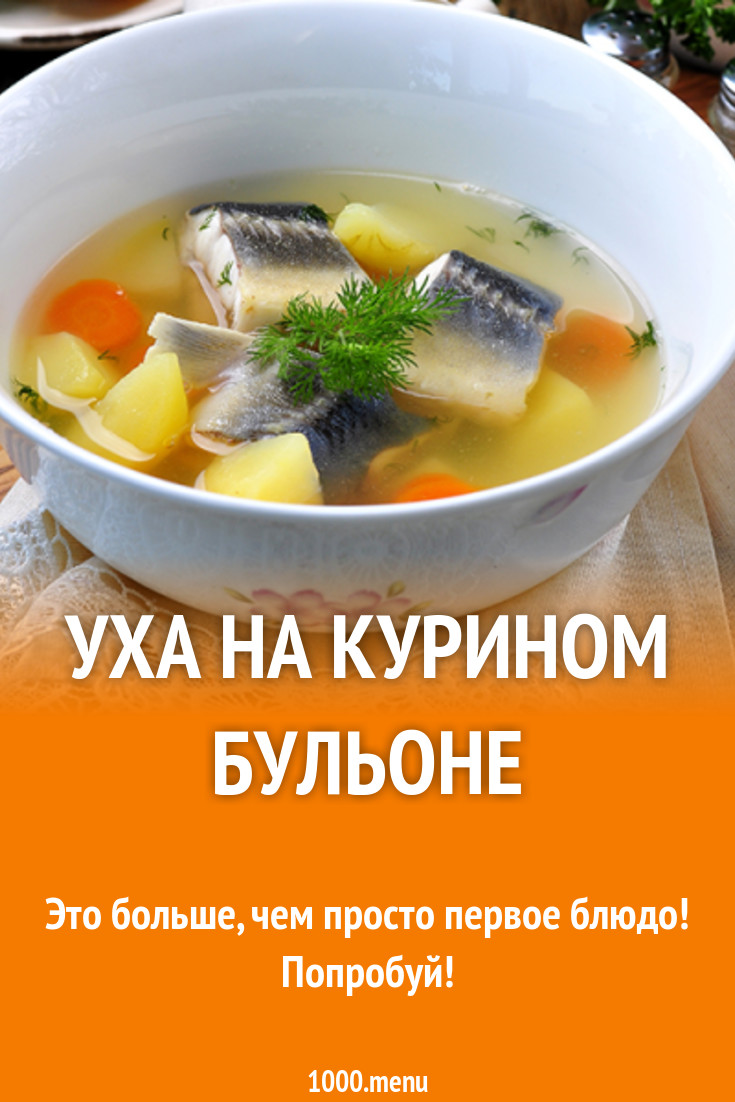 Уха на курином бульоне рецепт с фото - 1000.menu