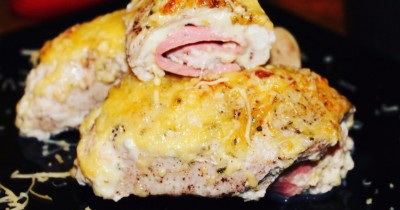 Куриные рулеты под сливочно сырным соусом