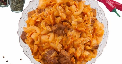 Картошка с капустой в мультиварке с мясом