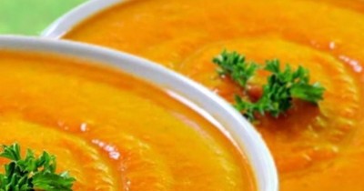 Суп пюре из картофеля и моркови