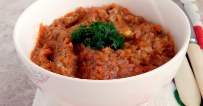 Соус Болоньезе с томатной пастой и смешанным фаршем