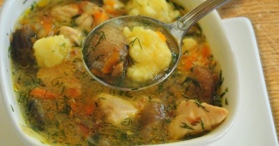Суп из сыроежек