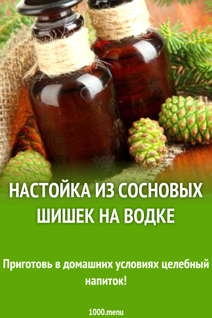 Настойка из сосновых шишек на водке рецепт с фото - 1000.menu