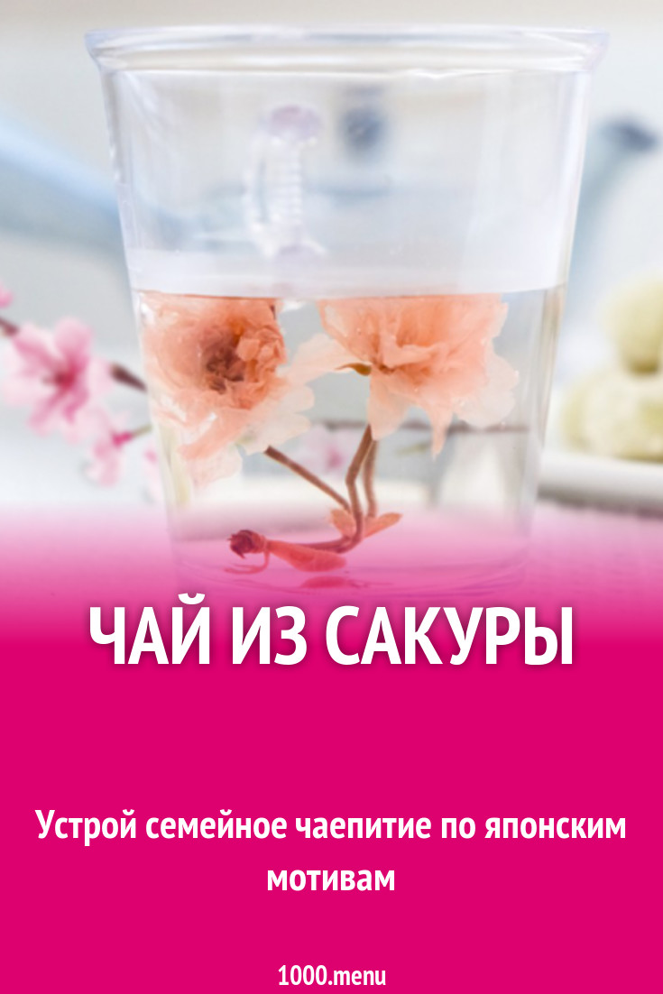 Чай из сакуры рецепт с фото - 1000.menu