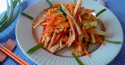 Салат крабовый с корейской морковью