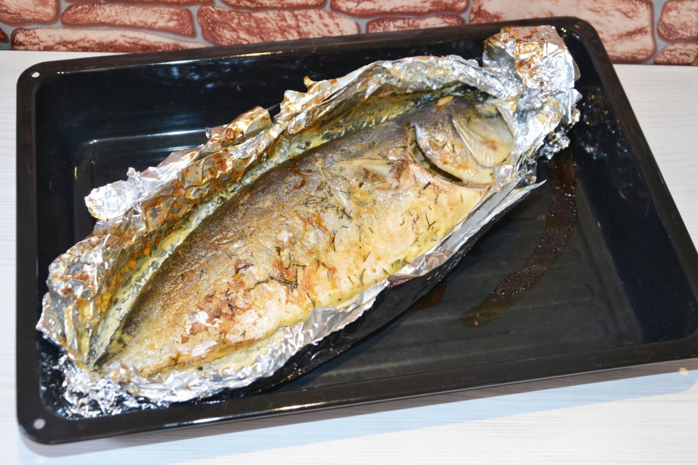Рыба запеченная в духовке в фольге рецепт с фото пошагово
