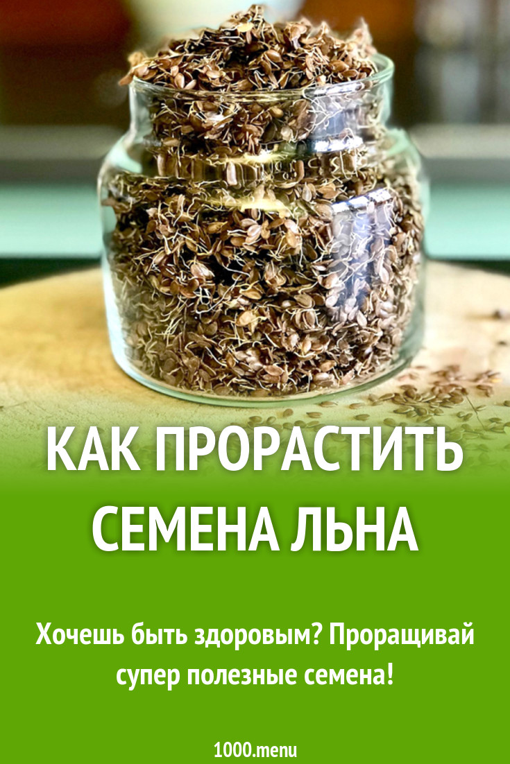 Как прорастить семена льна