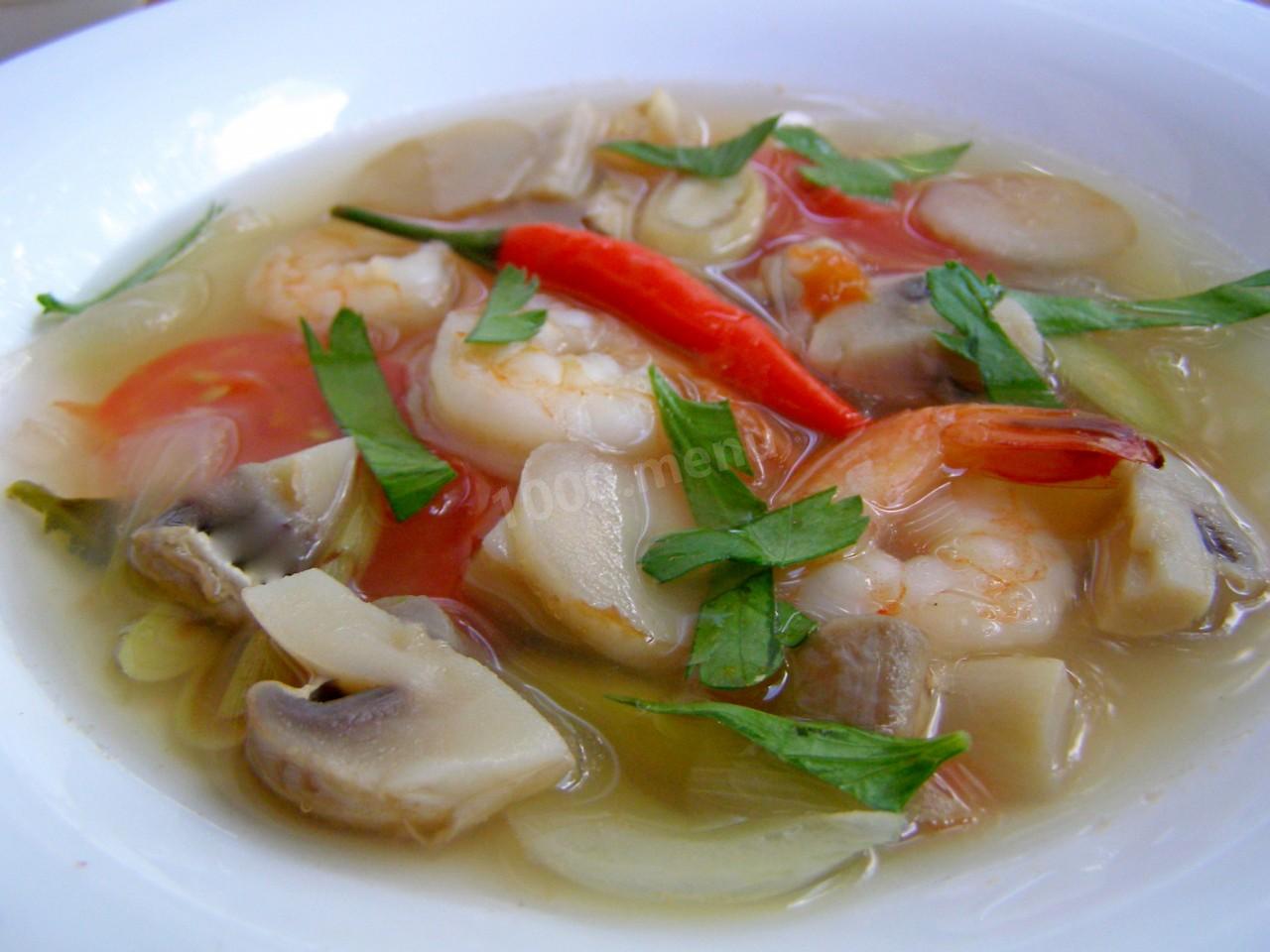Рецепт традиционного тайского супа Том ям