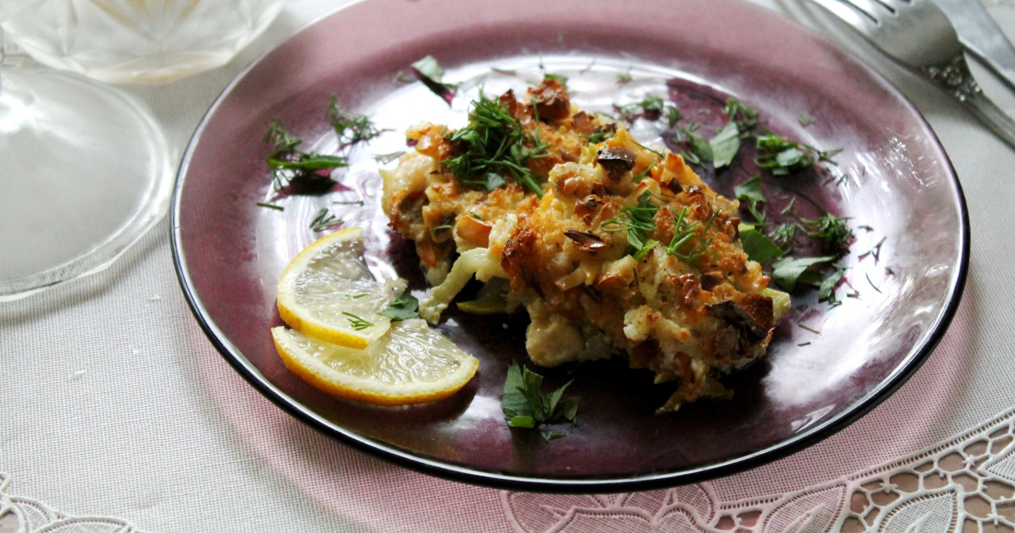 Тушёная рыба в пряных сливках